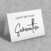 Personalisierter Name der Geburtstagsmonogramm Karte