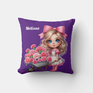Personalisierter Name der Girlanden Kissen