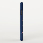 Personalisierter Name der Hummingvogel-Blumenzunge iPhone Hülle (Rechte Seite)