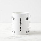 personalisierter Name der Krankenschwester Kaffeetasse (Mittel)