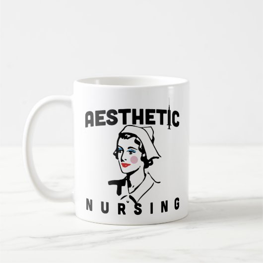 personalisierter Name der Krankenschwester Kaffeetasse (Links)
