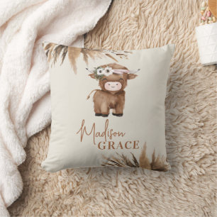 Personalisierter Name der Kuh Pillow Kissen