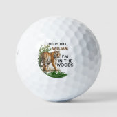 Personalisierter Name der lustigen Hilfe Golfball (Vorderseite)