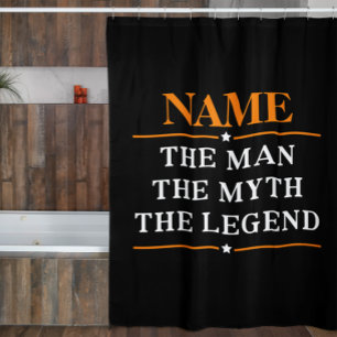 Personalisierter Name der Mann der Mythos die Duschvorhang