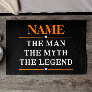 Personalisierter Name der Mann der Mythos die Fußmatte