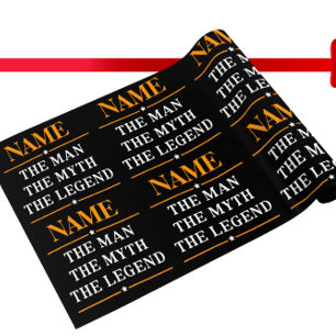Personalisierter Name der Mann der Mythos die Geschenkpapier