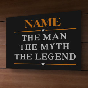 Personalisierter Name Der Mann Der Mythos Die Lege Banner