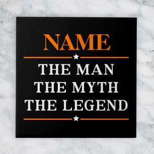 Personalisierter Name Der Mann Der Mythos Die Lege Fliese