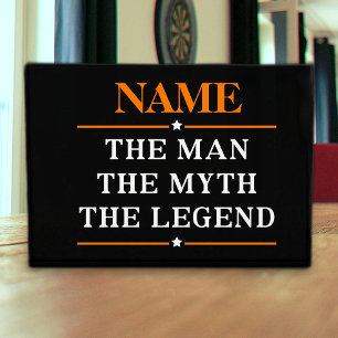 Personalisierter Name Der Mann Der Mythos Die Lege Fotoblock