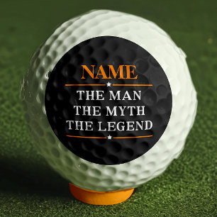 Personalisierter Name Der Mann Der Mythos Die Lege Golfball