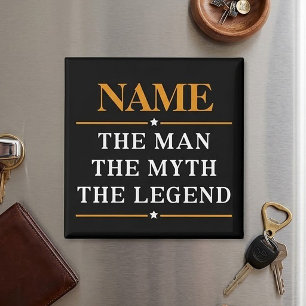 Personalisierter Name Der Mann Der Mythos Die Lege Magnet