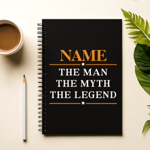 Personalisierter Name Der Mann Der Mythos Die Lege Notizblock