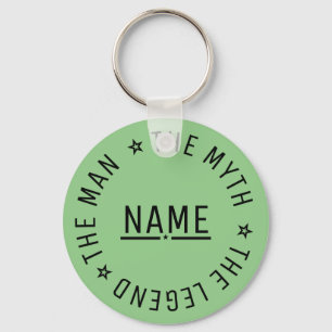 Personalisierter Name Der Mann Der Mythos Die Lege Schlüsselanhänger