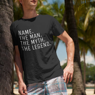 Personalisierter Name Der Mann Der Mythos Die Lege T-Shirt