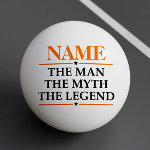 Personalisierter Name Der Mann Der Mythos Die Lege Tischtennisball