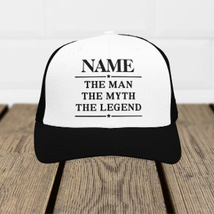 Personalisierter Name Der Mann Der Mythos Die Lege Truckerkappe
