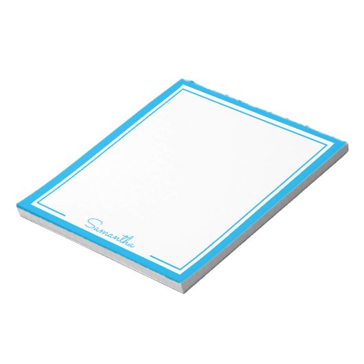 Personalisierter Name der minimalen Farbgrenze Notizblock (Rotiert)