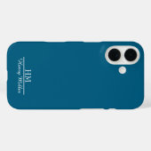 Personalisierter Name der Minimalistischen Monogra Case-Mate iPhone Hülle (Rückseite (Horizontal))