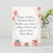 Personalisierter Name der modernen benutzerdefinie Dankeskarte (Stehend Vorderseite)