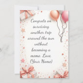 Personalisierter Name der modernen benutzerdefinie Dankeskarte (Rückseite)