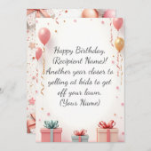 Personalisierter Name der modernen benutzerdefinie Dankeskarte (Vorne/Hinten)