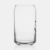 Personalisierter Name der Nautic Navy Blue Anchor Dosenglas (Rechts)