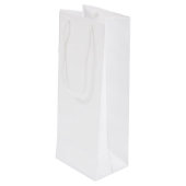 Personalisierter Name der Nautic Navy Blue Anchor Geschenktüte Für Weinflaschen (Rückseite Schrägansicht)