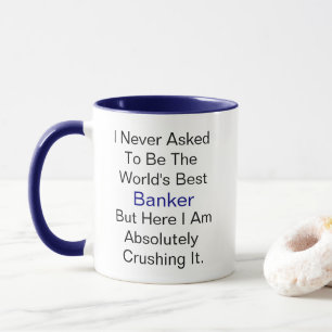 Personalisierter Name, der nie als bester Banker g Tasse