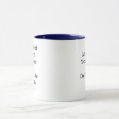 Personalisierter Name, der nie als bester Pilot ge Tasse (Zentrum)