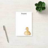 Personalisierter Name der niedlichen Ente Post-it Klebezettel (Büro)