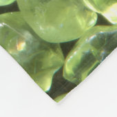 Personalisierter Name der Peridot Birthstone Monog Fleecedecke (Ecke)