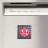Personalisierter Name der Pink Cupcakes, Monogramm Magnet (In Situ (Geschirrspüler))