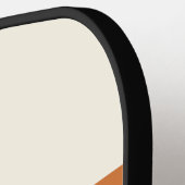 Personalisierter Name der Retro-Streifen Pickleball Schläger (Linke Seite)