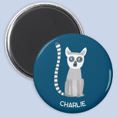 Personalisierter Name der Ringelschwanzlemur Magnet