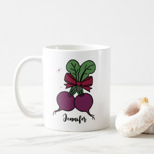 Personalisierter Name der Rübenwurzel Kaffeetasse
