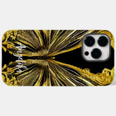 Personalisierter Name der Schwarzen Schmetterlinge Case-Mate iPhone Hülle (Rückseite (Horizontal))