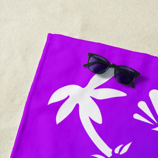 Personalisierter Name der Strandpalme Strandtuch (Beispiel)