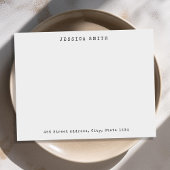 Personalisierter Name der Vintagen Schreibmaschine Mitteilungskarte