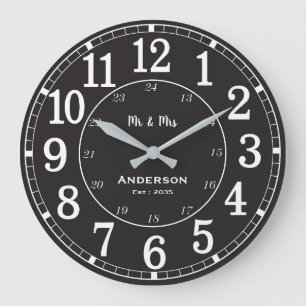 Personalisierter Name der Wall-Uhr Große Wanduhr