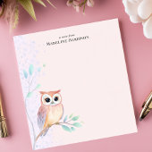 Personalisierter Name der Wasserfarben-Zweigstelle Notizblock