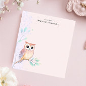 Personalisierter Name der Wasserfarben-Zweigstelle Notizblock