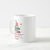 Personalisierter Name - der weltbeste Lehrer aller Kaffeetasse (Vorderseite Links)