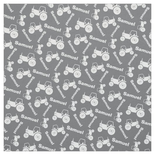 Personalisierter Name der Zugmaschine Graugewebe Stoff (Muster)