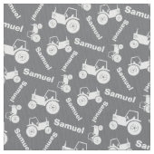 Personalisierter Name der Zugmaschine Graugewebe Stoff (Nahaufnahme)