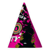 personalisierter Name des 80er Party Partyhütchen (Rechts)