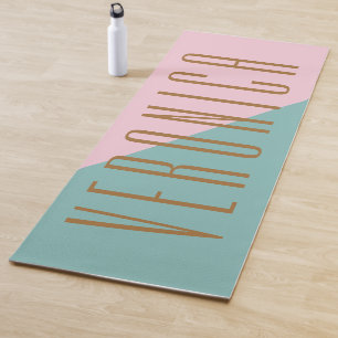 Personalisierter Name des abstrakten geometrischen Yogamatte