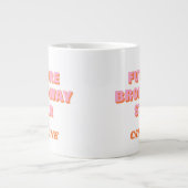 Personalisierter Name des Akteurs am Broadway insp Jumbo-Tasse (Vorderseite)