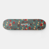 Personalisierter Name des asiatischen Affen Skateboard (Horizontal)