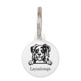 personalisierter Name des australischen Hirten Haustiermarke