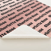 Personalisierter Name des Babys Sherpadecke (3/4)